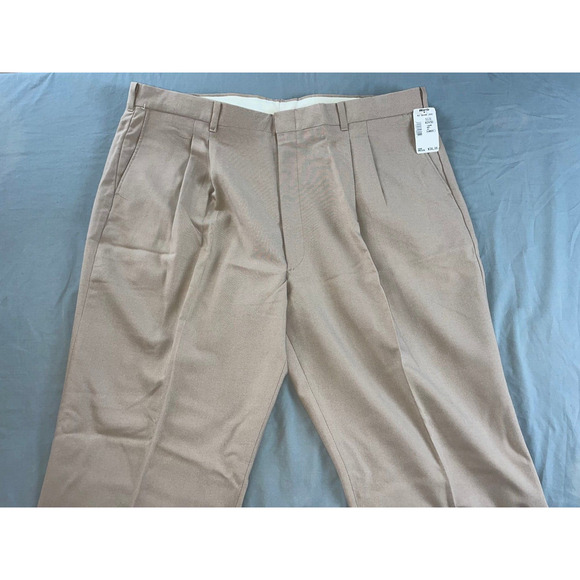 Wentworth Vintage Wards Easy Care Washable Wool Dress Pants, Slacks. Men's 42X30 - Picture 5 of 10